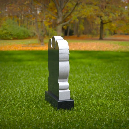 Angelic headstone near me designed with prayer and heart unity