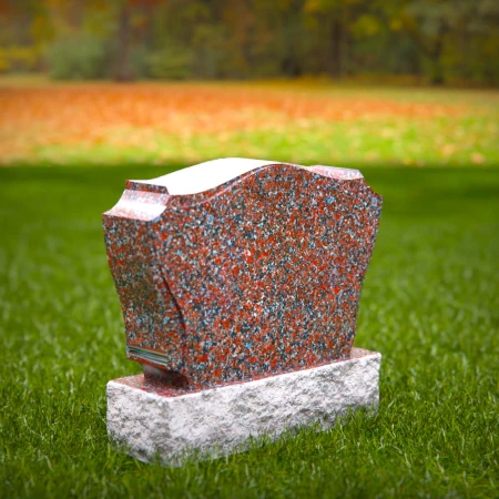 1747 - Ornamentada Lápida Conmemorativa de Granito - Un Duradero Tributo de Elegancia