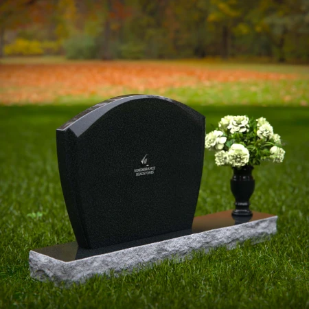 Classic arched granite headstones designed for a timeless memorial.