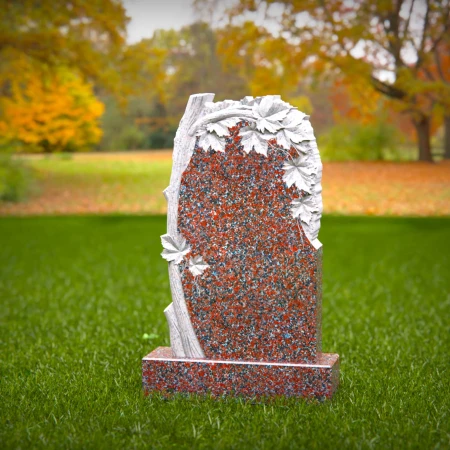 Leafy elegance meets sculptural depth in these headstone prices