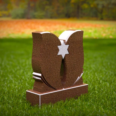 Elevated headstone designs balanced between grace and might