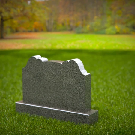 Soothing tombstones showing comfort in angelic symmetry