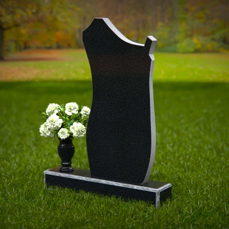 Graceful granite cross headstones symbolizing faith and remembrance.