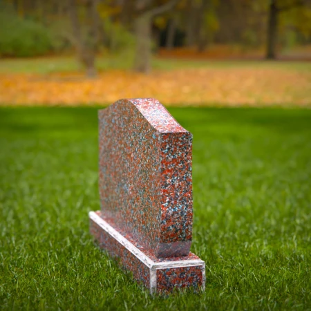 Traditional tombstones elevated with symmetry and spiritual storytelling