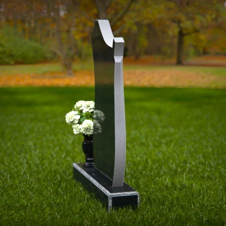 Graceful granite cross headstones symbolizing faith and remembrance.