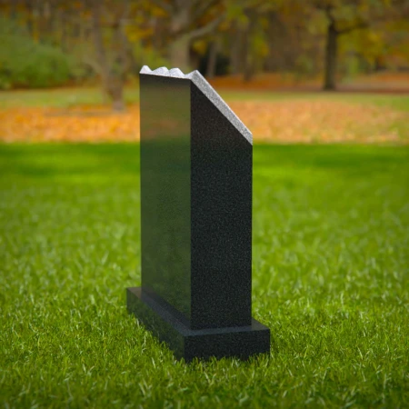 1600 - Book-Shaped Memorial Headstone with Religious Engravings